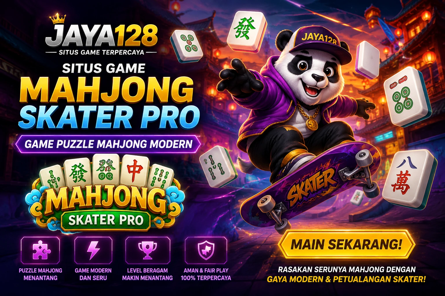 JAYA128 Situs Game Mahjong Skater Pro | Game Puzzle Mahjong Modern